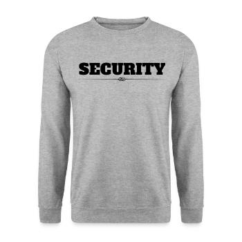 Security - Unisex Sweatshirt - salt & pepper - Front - Alina (178cm) & Michal (187cm)