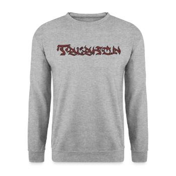Talahon - Unisex Sweatshirt - salt & pepper - Front - Alina (178cm) & Michal (187cm)