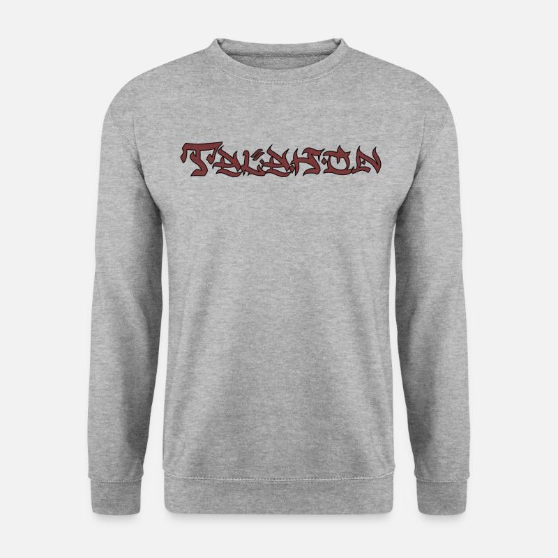 talahon - Unisex Pullover - Weißgrau meliert