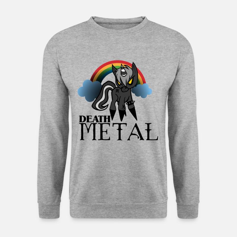 death metal - Unisex Pullover - Weißgrau meliert