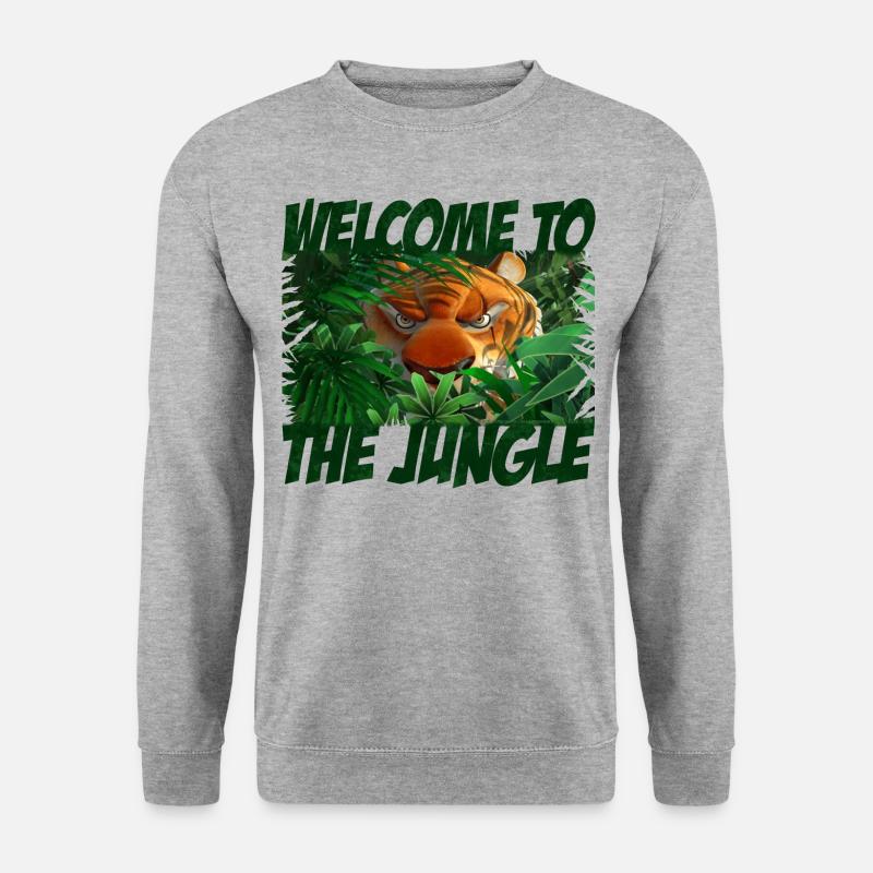 Das Dschungelbuch Willkommen Im Dschungel - Unisex Pullover - Weißgrau meliert