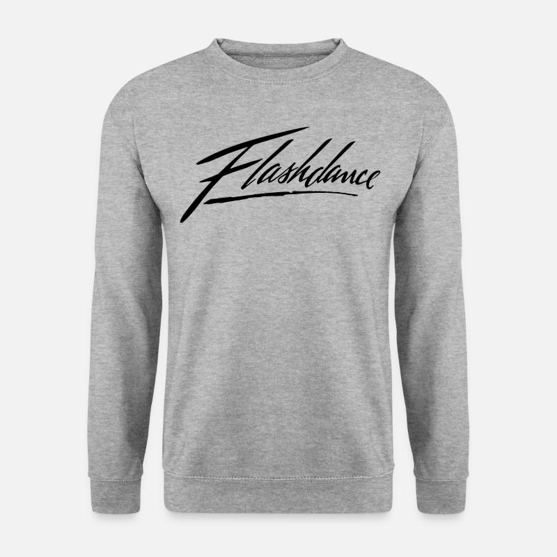 Flashdance Logo En Noir - Sweat-shirt Unisexe - gris chiné