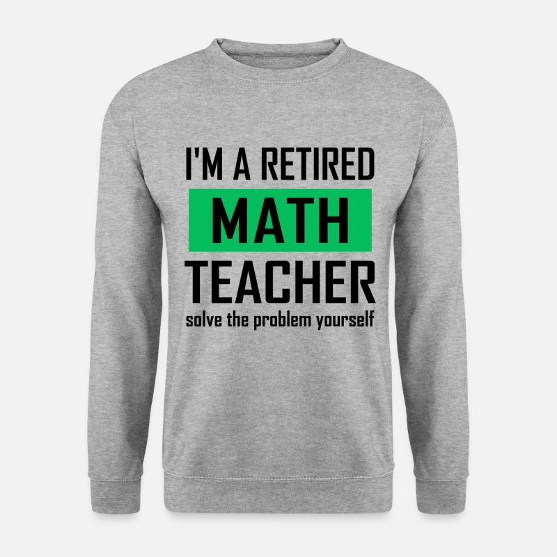 Pensionierter Mathematiklehrer - Unisex Pullover - Weißgrau meliert