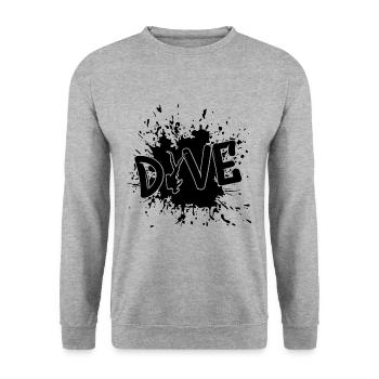 Tauchen Dive - Unisex Pullover - Weißgrau meliert - Vorne - Alina (178cm) & Michal (187cm)