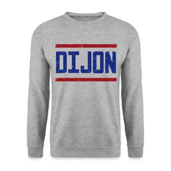 Dijon Vintage - Unisex Pullover - Weißgrau meliert - Vorne - Alina (178cm) & Michal (187cm)