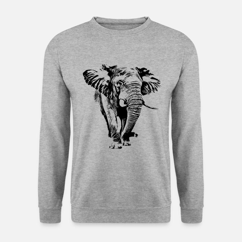 elephant - Unisex Sweatshirt - salt & pepper