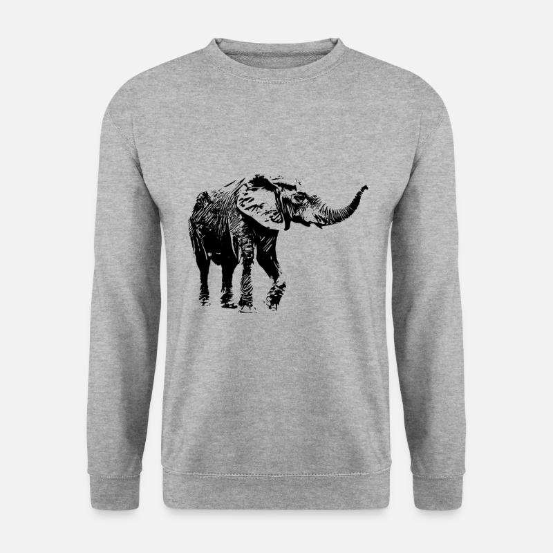 elephant - Unisex Sweatshirt - salt & pepper