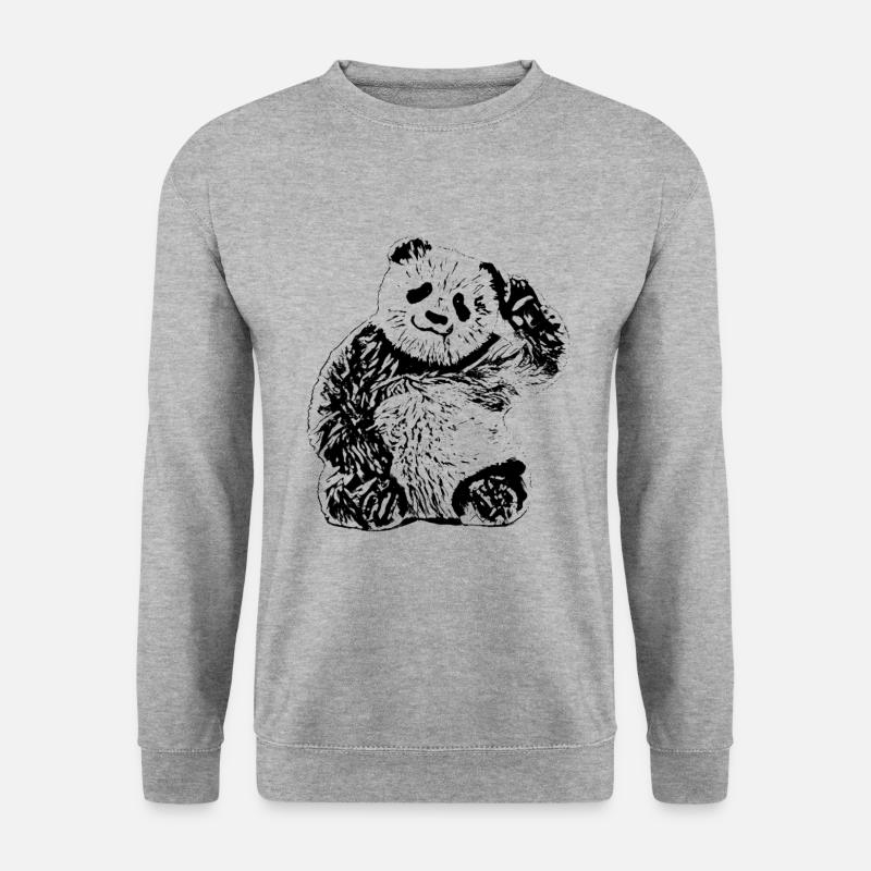 panda - Unisex Sweatshirt - salt & pepper