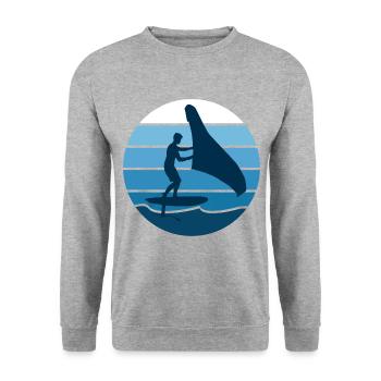 Hydrofoil Wingfoil Retro Foil Wing Wingfoiling Kit - Unisex Pullover - Weißgrau meliert - Vorne - Alina (178cm) & Michal (187cm)