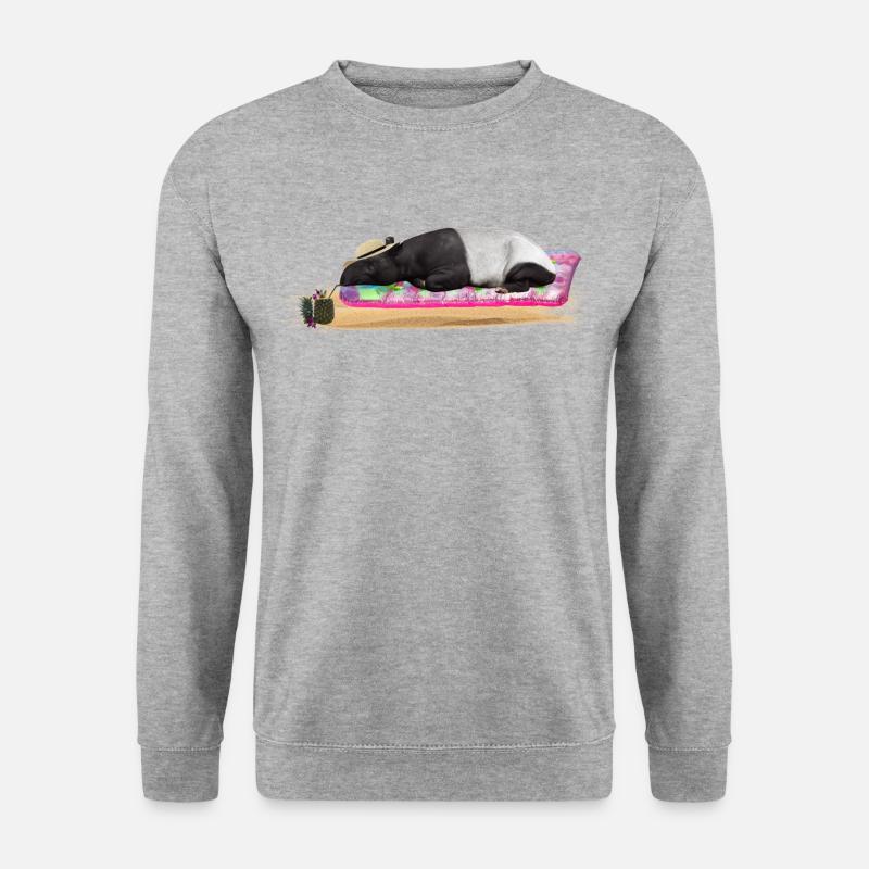 Tapir - Unisex Pullover - Weißgrau meliert