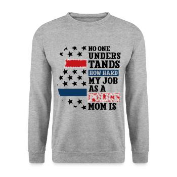 Polizei Polizist Polizeibeamte - Unisex Pullover - Weißgrau meliert - Vorne - Alina (178cm) & Michal (187cm)