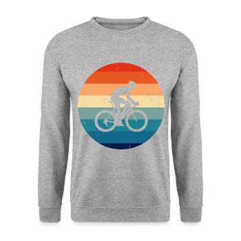 Road Cyclist Men Road Bike Road Bike Road Bike - Unisex Sweatshirt - salt & pepper - Front - Alina (178cm) & Michal (187cm)