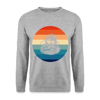 Scuba Diving Scuba Diver Free Dive Diving - Unisex Sweatshirt - salt & pepper - Front - Alina (178cm) & Michal (187cm)
