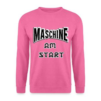 Bodybuilding strength training machine fitness t-shirt - Unisex Sweatshirt - pink - Front