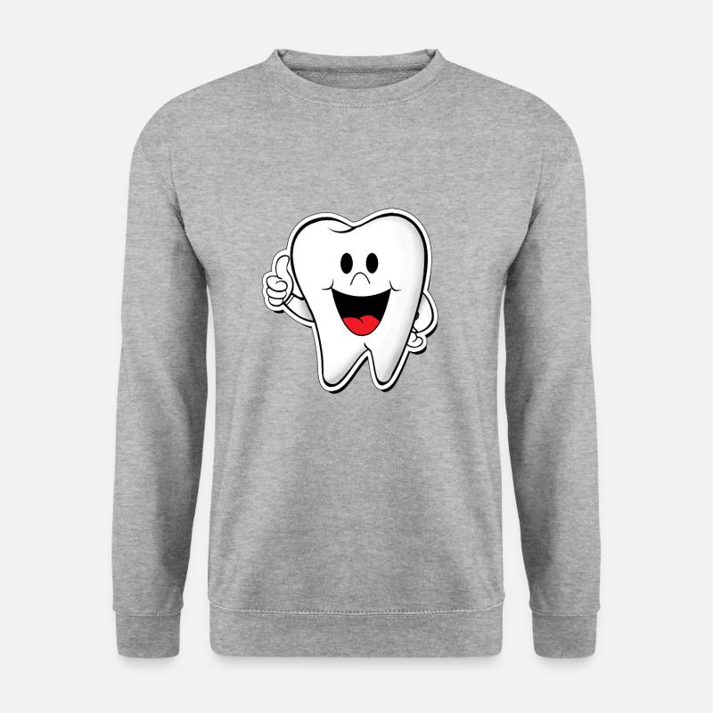 Tooth dentist teeth - Unisex Sweatshirt - salt & pepper