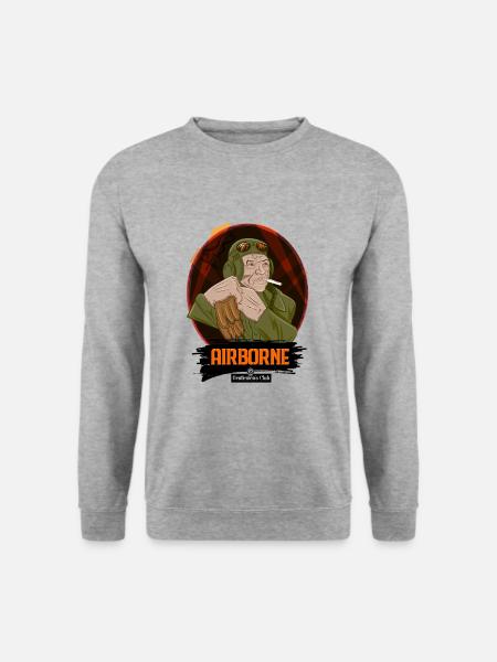 WW2 Pilot by Gentlemen's Club - Unisex Sweatshirt - salt & pepper