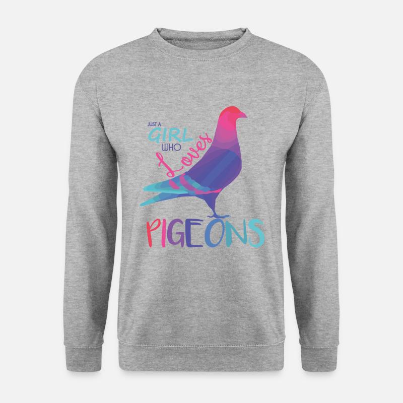 Taube - Unisex Pullover - Weißgrau meliert