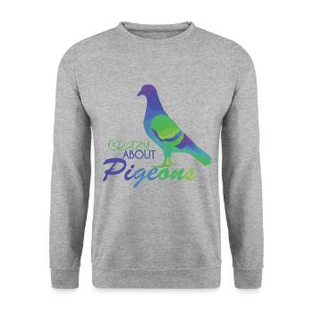 Dove - Unisex Sweatshirt - salt & pepper - Front - Alina (178cm) & Michal (187cm)