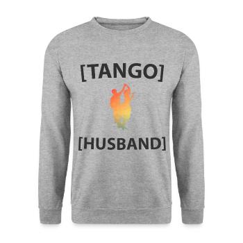 Tango Mari - Sweat-shirt Unisexe - gris chiné - Devant - Alina (178cm) & Michal (187cm)