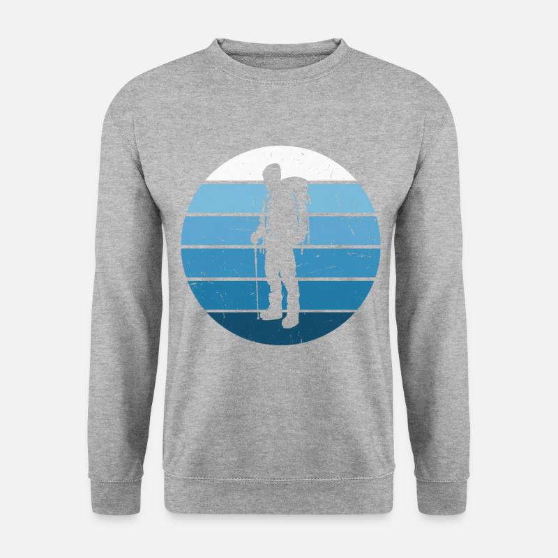 Climber Herren Kletterer Damen Klettern - Unisex Pullover - Weißgrau meliert
