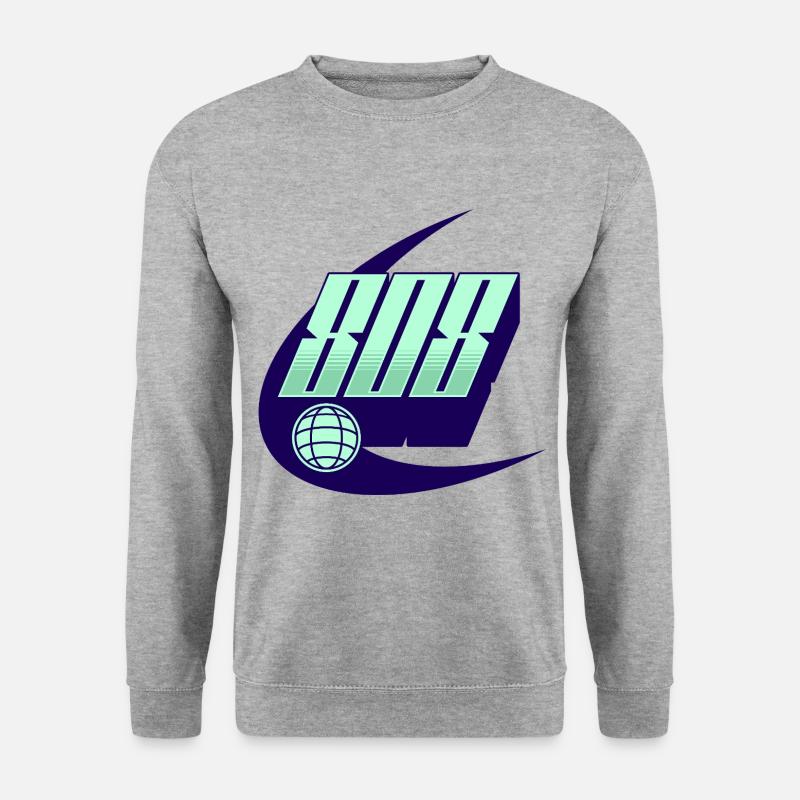 808 Analog SYNTHESIZER Drum Machine - Unisex Pullover - Weißgrau meliert
