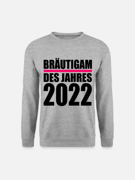bräutigam - Unisex Pullover - Weißgrau meliert