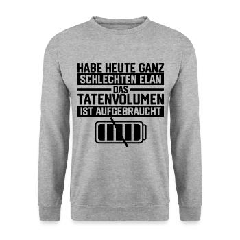 Geschenkidee Kollegen Büro - Unisex Pullover - Weißgrau meliert - Vorne - Alina (178cm) & Michal (187cm)
