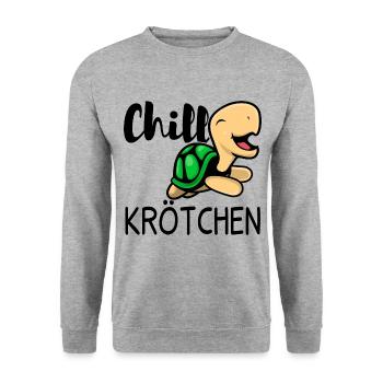 Schildkröte Faul Faulenzer - Unisex Pullover - Weißgrau meliert - Vorne - Alina (178cm) & Michal (187cm)