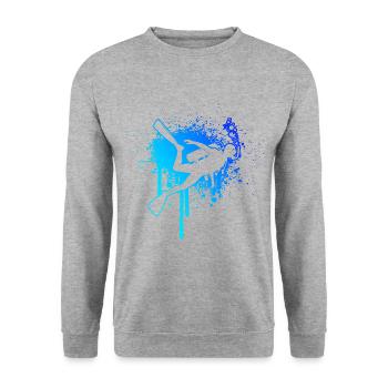 Women's Men's Scuba Diving Diving Diving - Unisex Sweatshirt - salt & pepper - Front - Alina (178cm) & Michal (187cm)