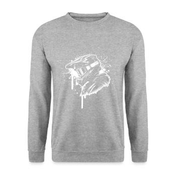 VTT Cycliste Cyclisme Femme Cyclisme Cyclisme - Sweat-shirt Unisexe - gris chiné - Devant - Alina (178cm) & Michal (187cm)
