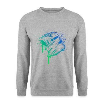 VTT Cyclisme Femmes Cyclisme VTT - Sweat-shirt Unisexe - gris chiné - Devant - Alina (178cm) & Michal (187cm)
