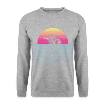 Radsport Radfahren Mountainbiker Radfahrer - Unisex Pullover - Weißgrau meliert - Vorne - Alina (178cm) & Michal (187cm)