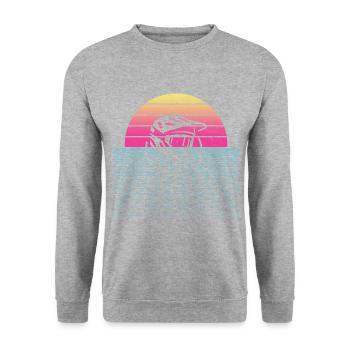 Cyclisme Femme VTT Homme Vélo de montagne Cyclisme - Sweat-shirt Unisexe - gris chiné - Devant - Alina (178cm) & Michal (187cm)