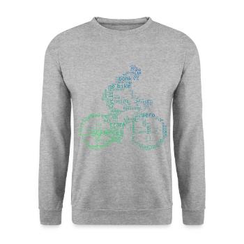 Cyclisme Cyclisme Vélo Homme - Sweat-shirt Unisexe - gris chiné - Devant - Alina (178cm) & Michal (187cm)