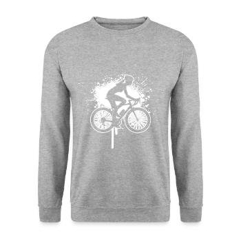 Vélo VTT Femmes Vélo Cyclisme - Sweat-shirt Unisexe - gris chiné - Devant - Alina (178cm) & Michal (187cm)