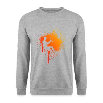 Kitesurf Femmes Kiting Kitesurf Kitesurfeur - Sweat-shirt Unisexe - gris chiné - Devant - Alina (178cm) & Michal (187cm)