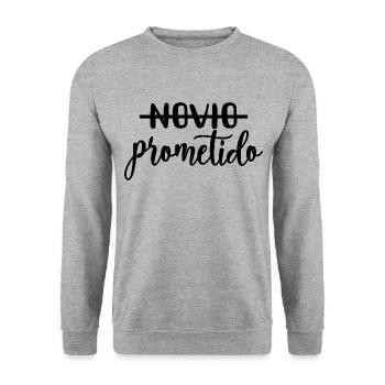 Prometido fiancé fiancé marié à être - Sweat-shirt Unisexe - gris chiné - Devant - Alina (178cm) & Michal (187cm)