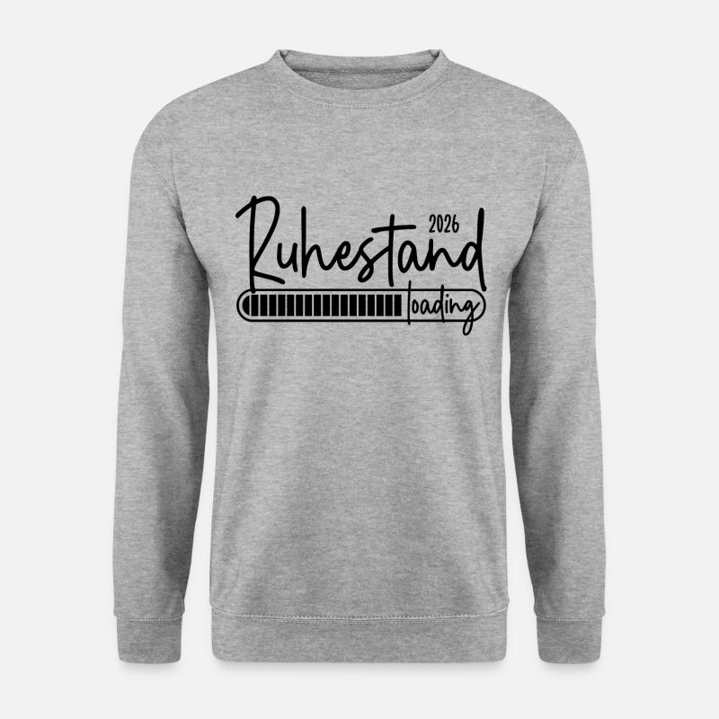 Ruhestand 2026 loading - Unisex Pullover - Weißgrau meliert