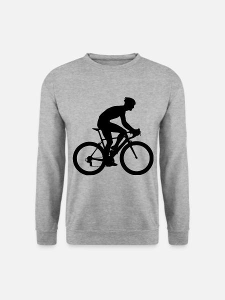 Roadbike Rennradfahrer Rennradfahren Rennrad - Unisex Pullover - Weißgrau meliert