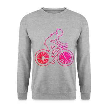 Vélo Vélo Vélo Femme - Sweat-shirt Unisexe - gris chiné - Devant - Alina (178cm) & Michal (187cm)