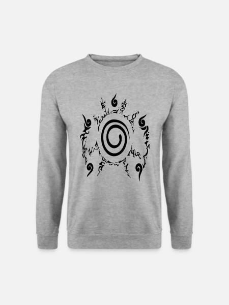 narut seal manga - Sweat-shirt Unisexe - gris chiné