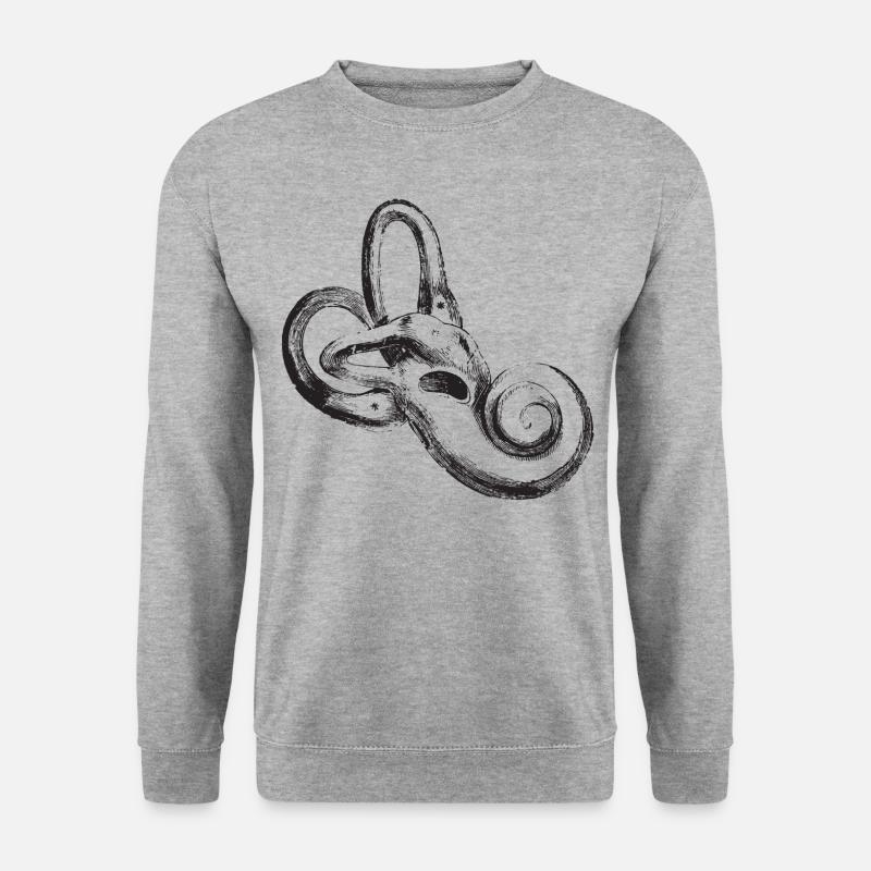 Innenohraudiologie - Unisex Pullover - Weißgrau meliert