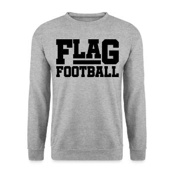 Flag Football - Sweat-shirt Unisexe - gris chiné - Devant - Alina (178cm) & Michal (187cm)