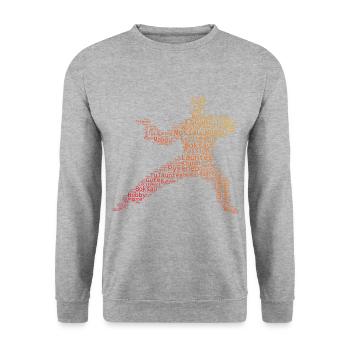 Wushu Kungfu Kung Fu Martial Arts Women Men - Unisex Sweatshirt - salt & pepper - Front - Alina (178cm) & Michal (187cm)