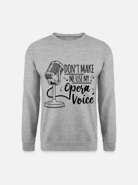 Singer Singer Singing Musician Vocalist Vocals - Unisex Sweatshirt - salt & pepper