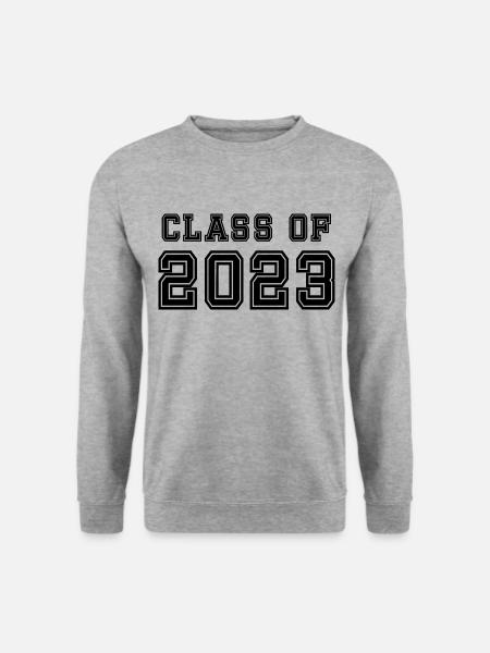Klasse von 2023 Abschlussfeier Geschenk für ihn und sie - Unisex Pullover - Weißgrau meliert