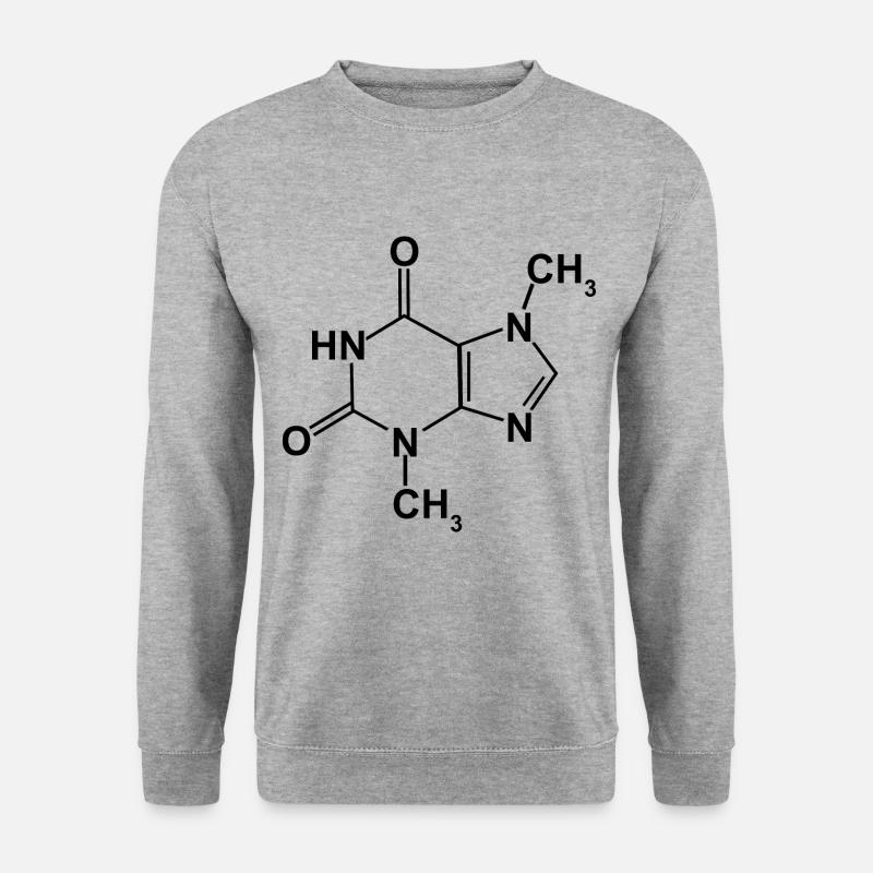 Schokolade Chemische Formel für Kakao - Unisex Pullover - Weißgrau meliert