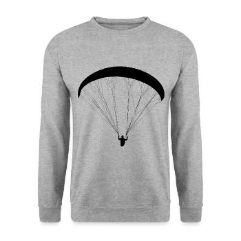 Parapente Parapente Parapente Parapente Pilot Parapente - Sweat-shirt Unisexe - gris chiné - Devant - Alina (178cm) & Michal (187cm)