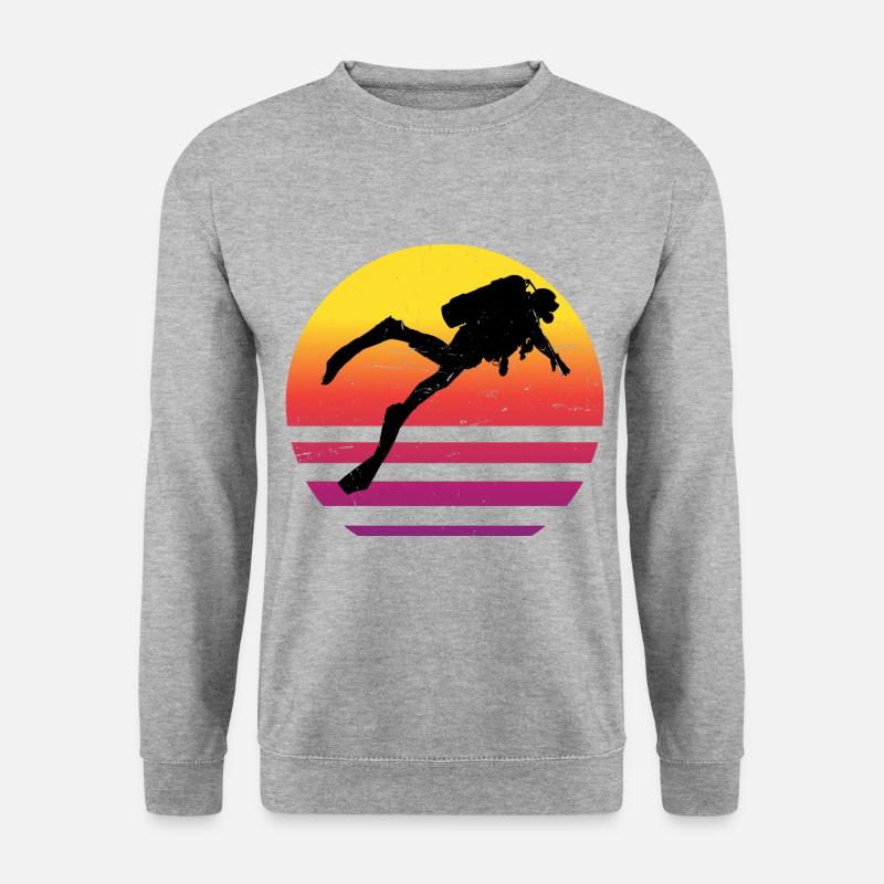 Dames Plongée sous-marine Plongée Plongeuse Plongeuse Libre Plongeuse - Sweat-shirt Unisexe - gris chiné