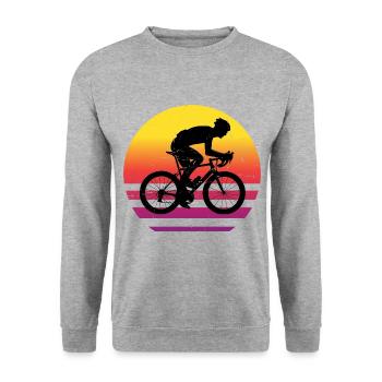 Vélo de route Vélo de route pour femme Vélo de route Vélo de route - Sweat-shirt Unisexe - gris chiné - Devant - Alina (178cm) & Michal (187cm)